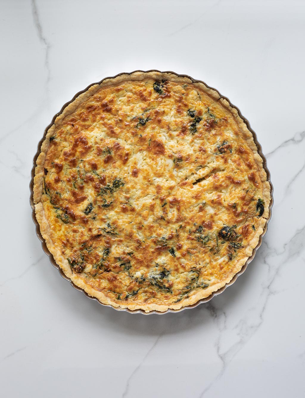 The Blurry Lime | SPINACH, RICOTTA AND FETA QUICHE